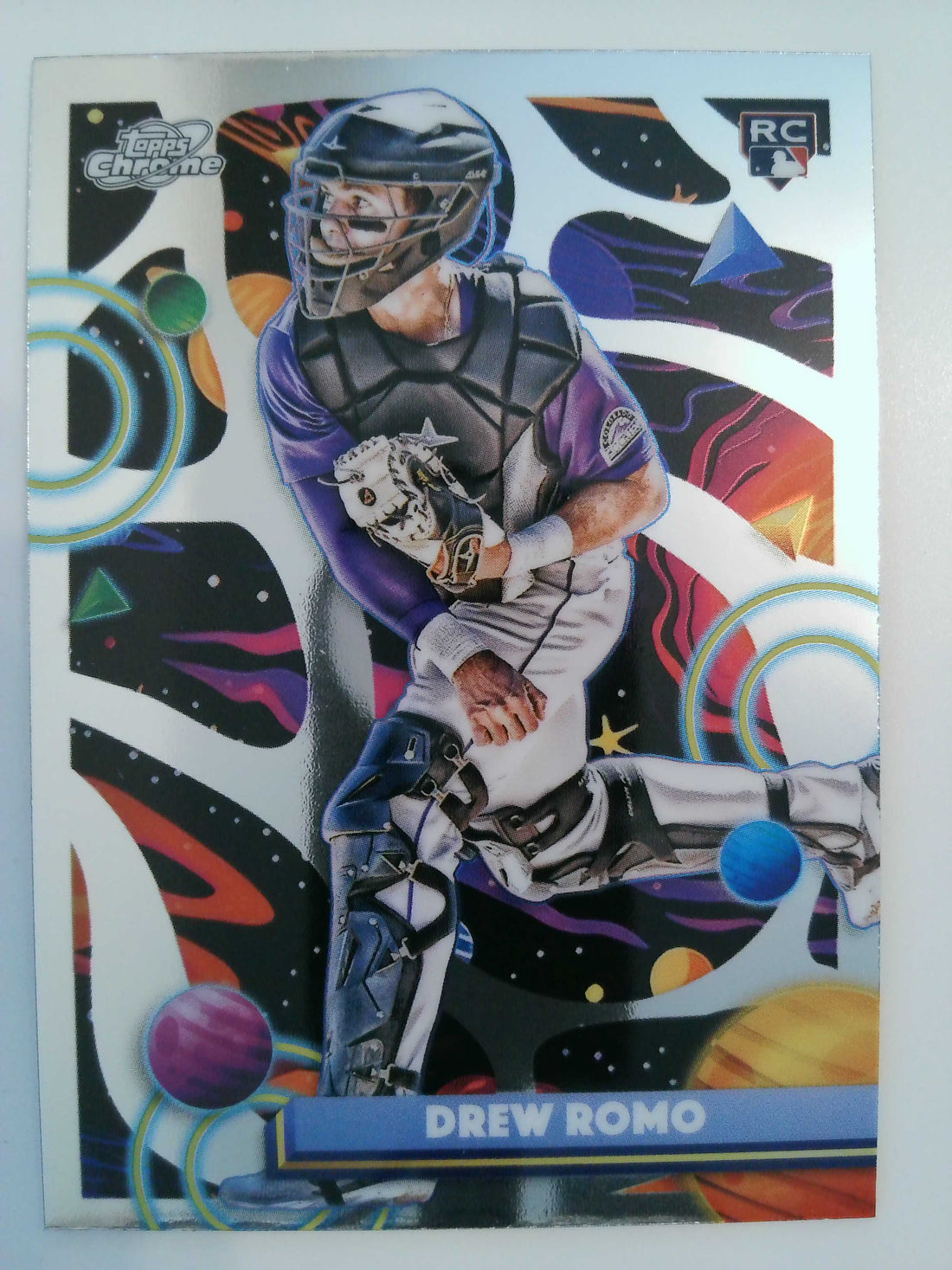 2025 Topps Chrome Cosmic Baseball Drew Romo #17 Rookie