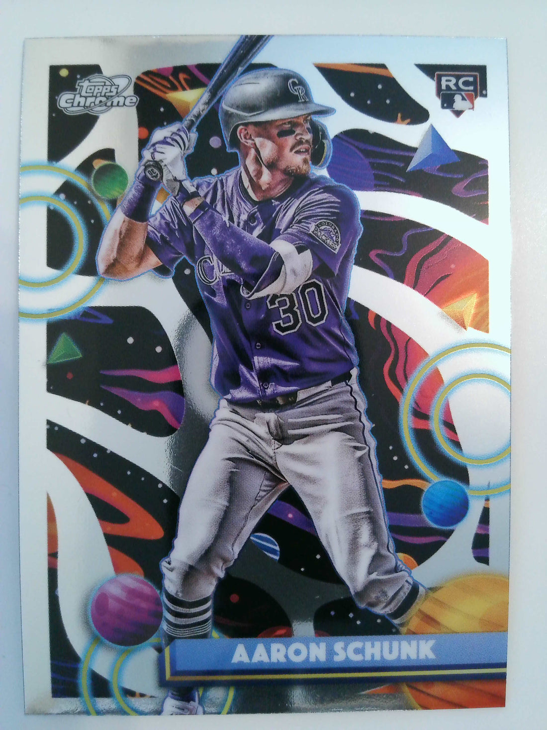 2025 Topps Chrome Cosmic Baseball Aaron Schunk #172 Rookie