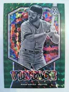 2021 Panini Mosaic Baseball Vintage Green Wade Boggs #V5