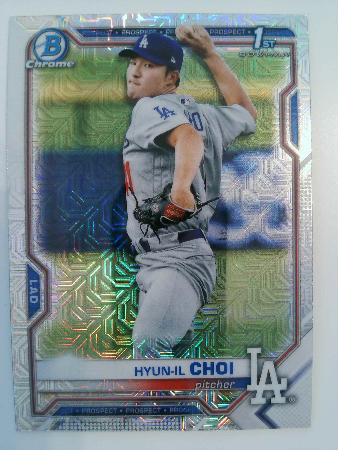 2021 Bowman Baseball Chrome Prospects Mojo Refractor Hyun-il Choi #BCP-130