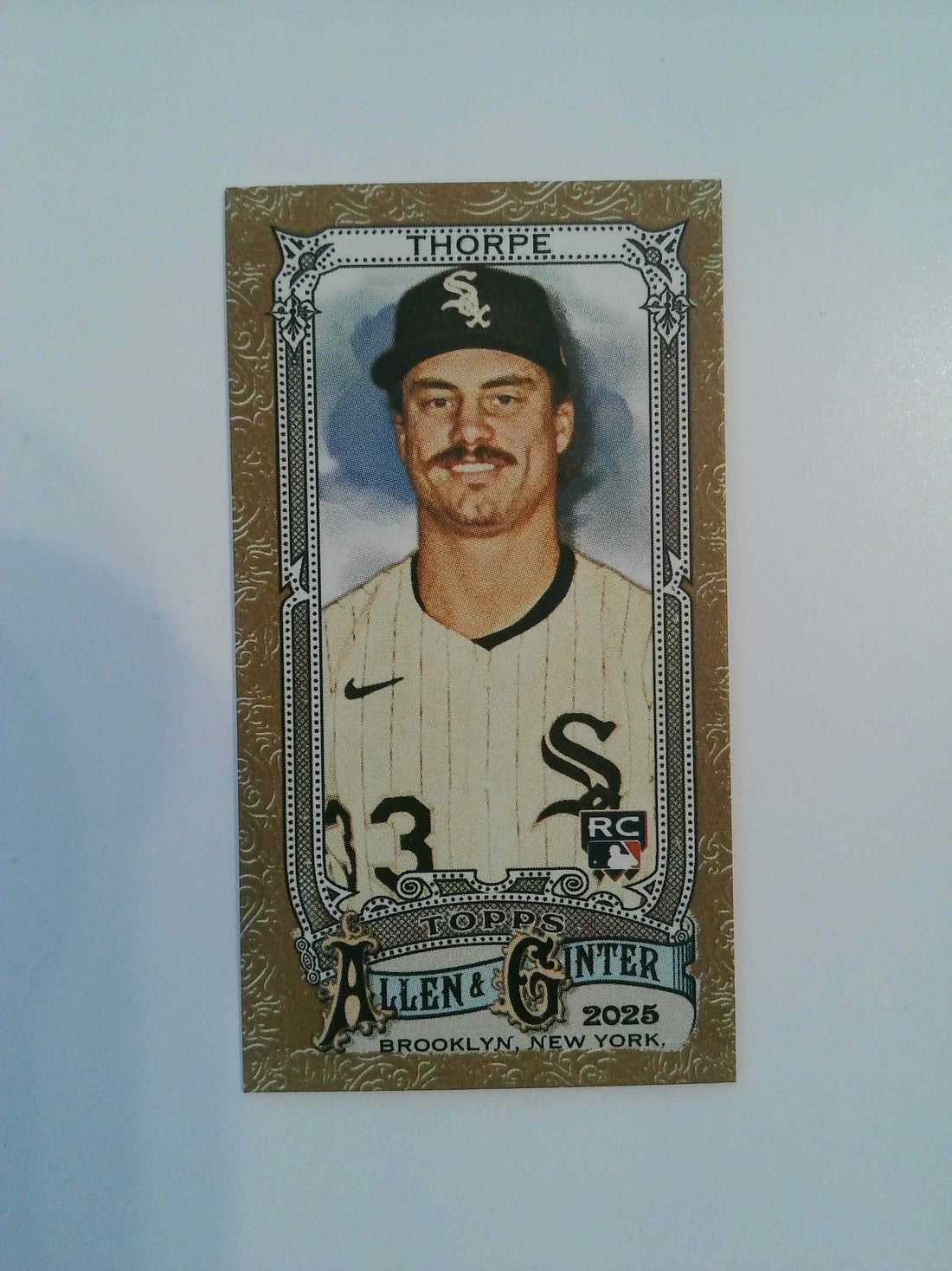 2025 Topps Allen & Ginter Baseball Mini Gold Border Drew Thorpe #250 Rookie