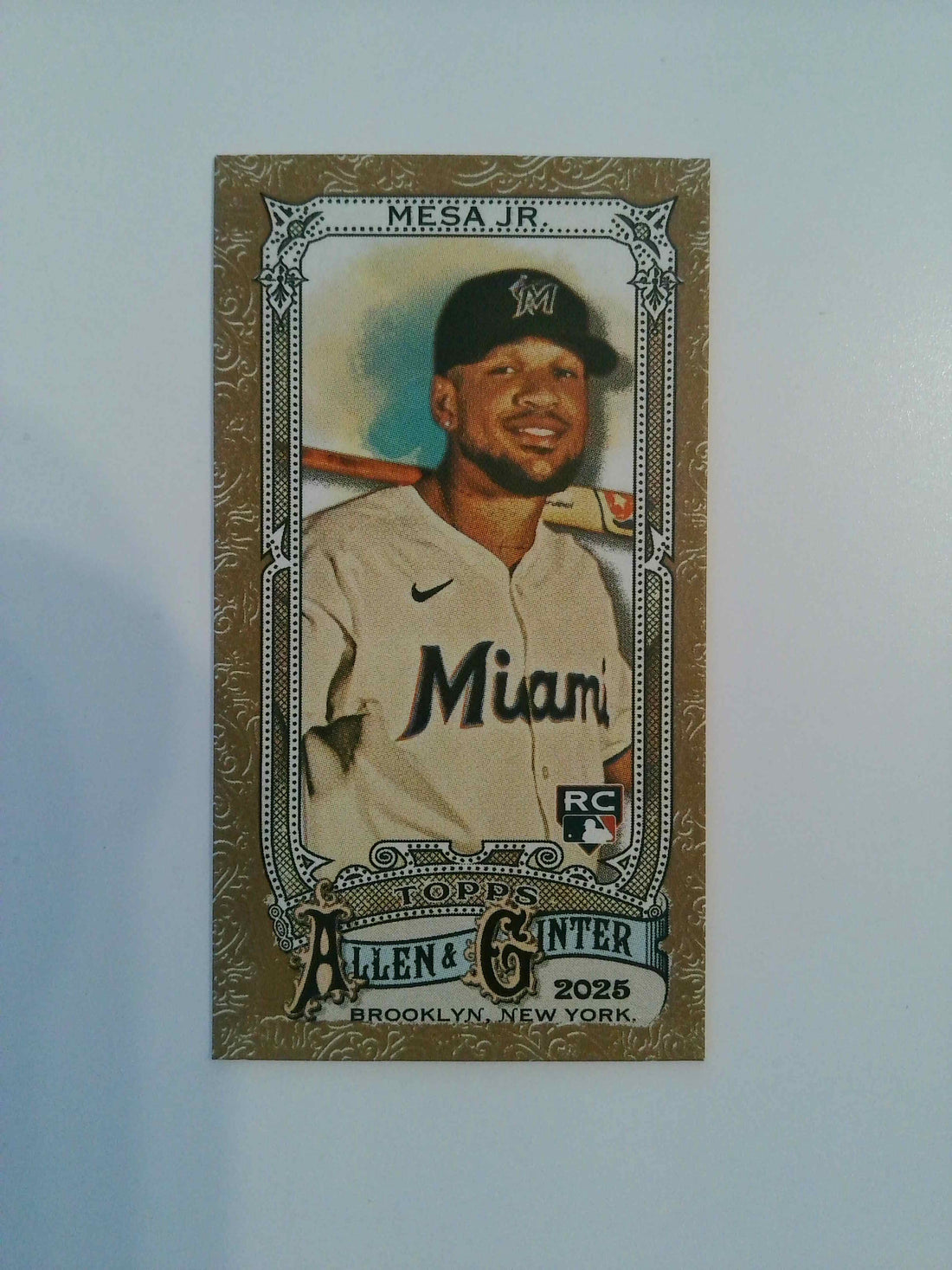 2025 Topps Allen & Ginter Baseball Mini Gold Border Victor Mesa Jr. #300 Rookie