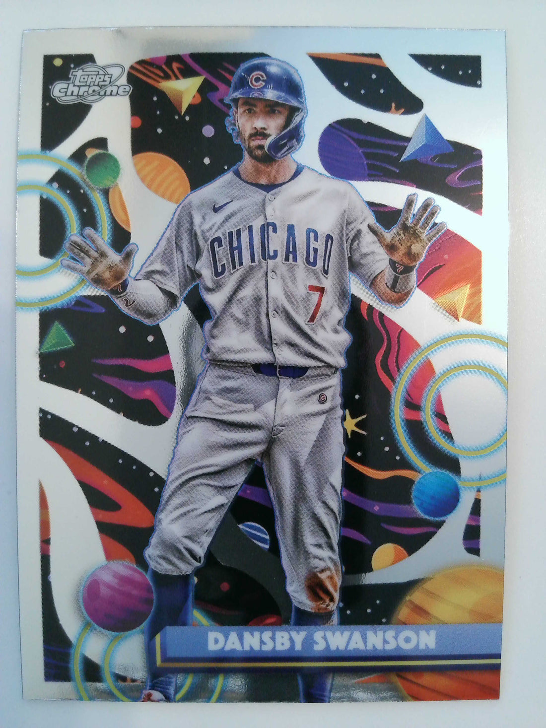 2025 Topps Chrome Cosmic Baseball Dansby Swanson #187