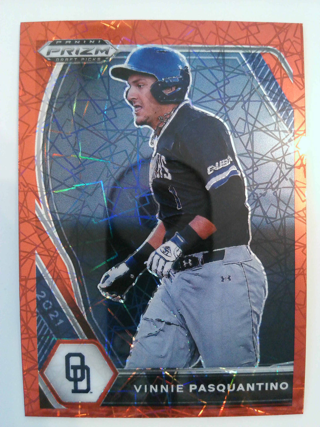 2021 Panini Prizm Draft Picks Baseball Red Wave Prizm Vinnie Pasquantino #PDP205