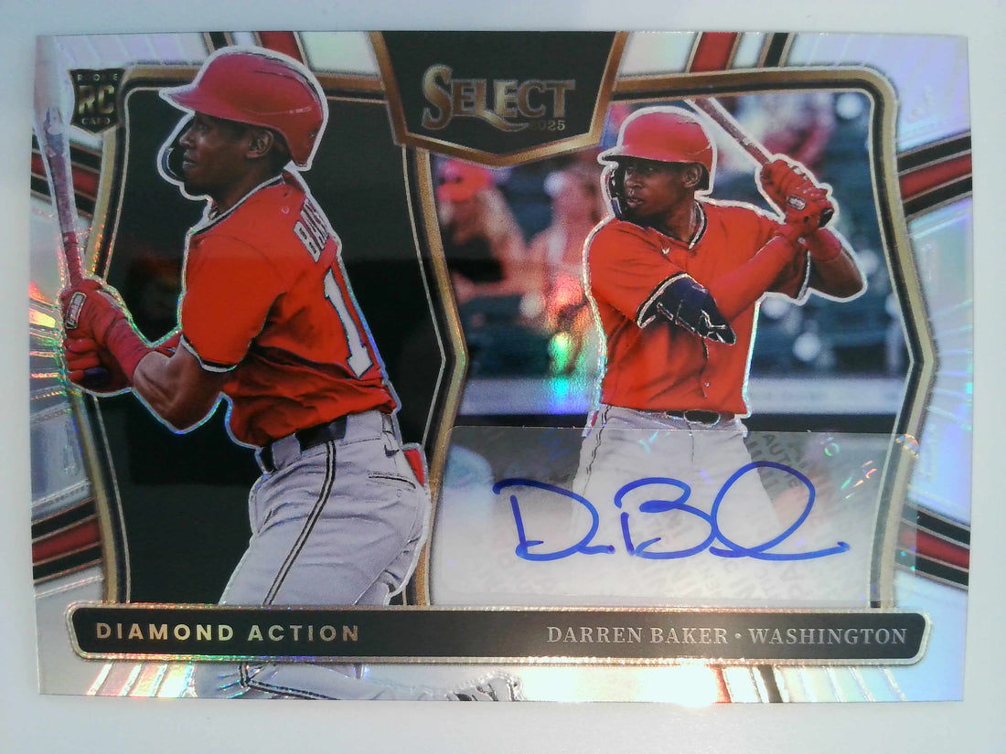 2025 Panini Select Baseball Diamond Action Signatures Darren Baker #DAS-DB