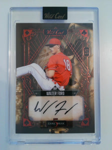 2024 Wild Card Five Card Draw Auto Green Foil Black 1/1 Walter Ford #5CDC-WFA