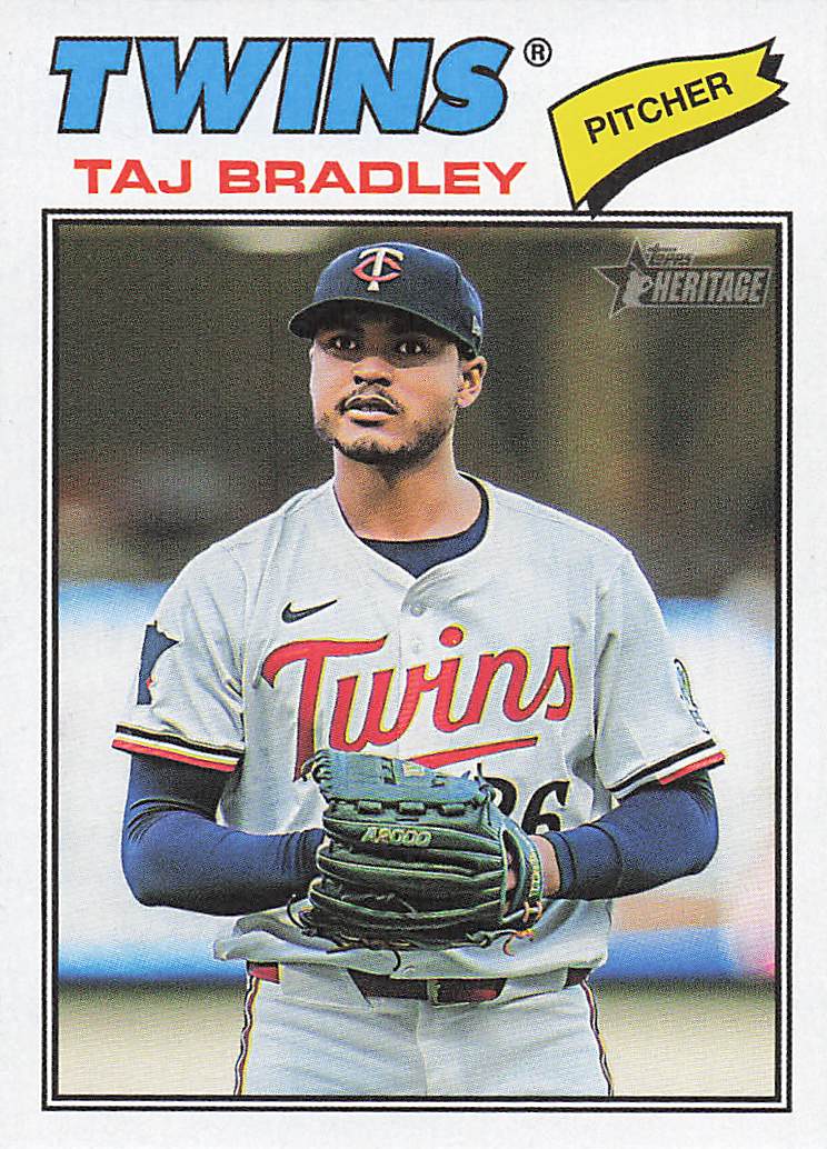 2026 Topps Heritage Baseball Taj Bradley #38