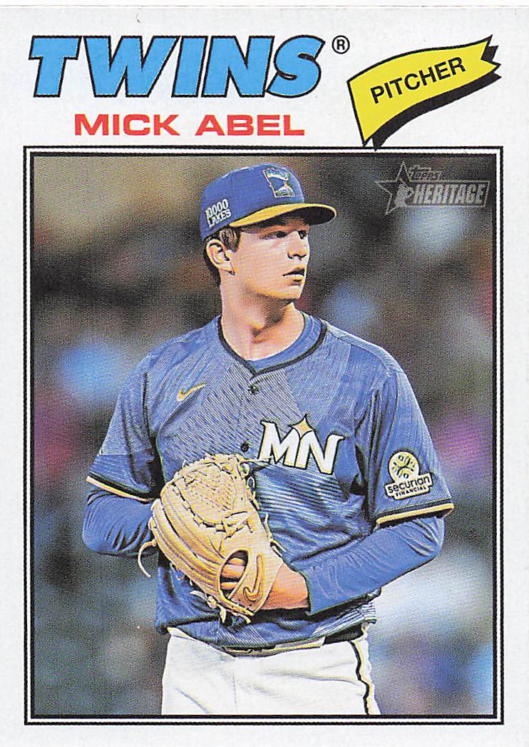 2026 Topps Heritage Baseball Mick Abel #292