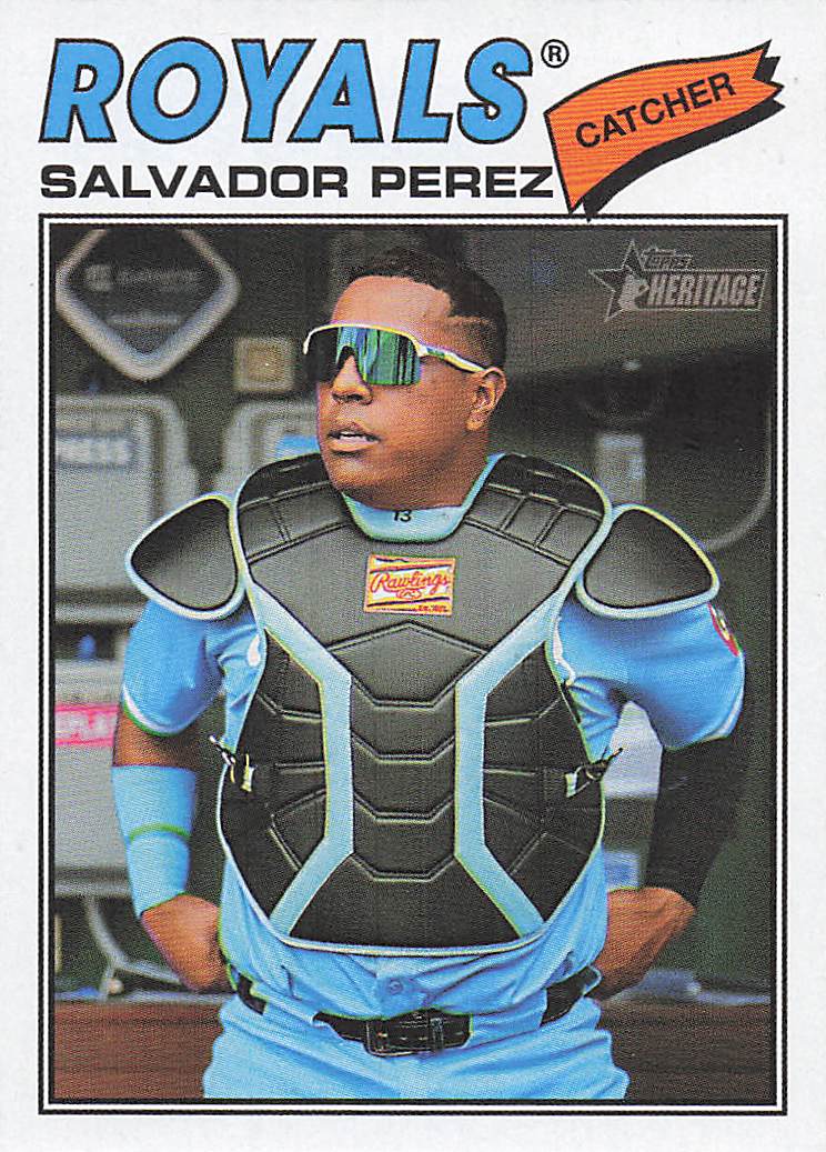 2026 Topps Heritage Baseball Salvador Perez #320
