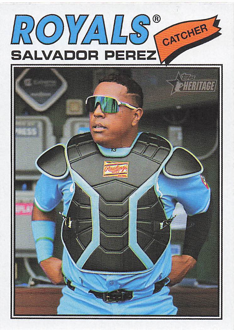 2026 Topps Heritage Baseball Salvador Perez #320