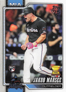 2026 Topps Baseball Jakob Marsee #37 Rookie