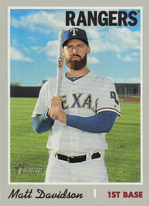 2019 Topps Heritage Baseball Matt Davidson #565