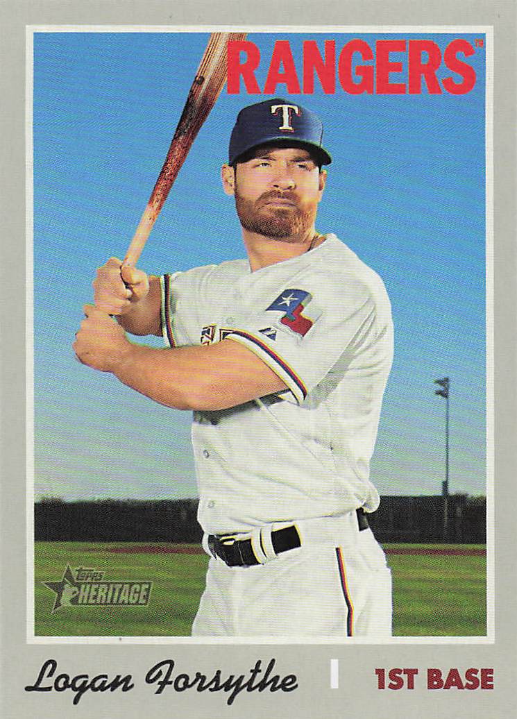 2019 Topps Heritage Baseball Logan Forsythe #635