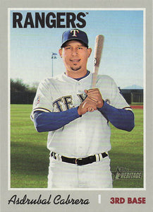 2019 Topps Heritage Baseball Asdrubal Cabrera #634
