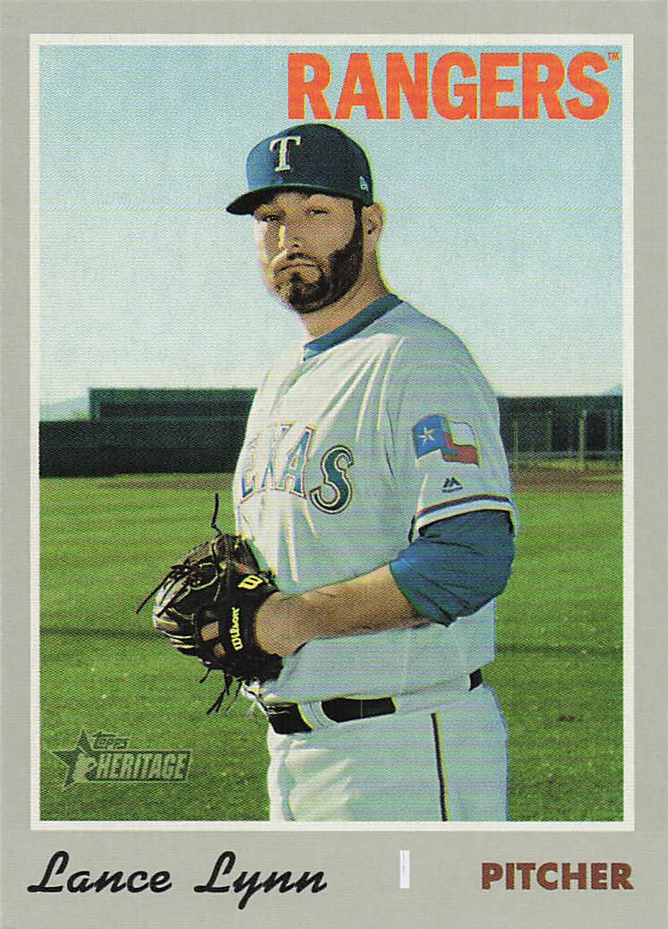 2019 Topps Heritage Baseball Lance Lynn #561