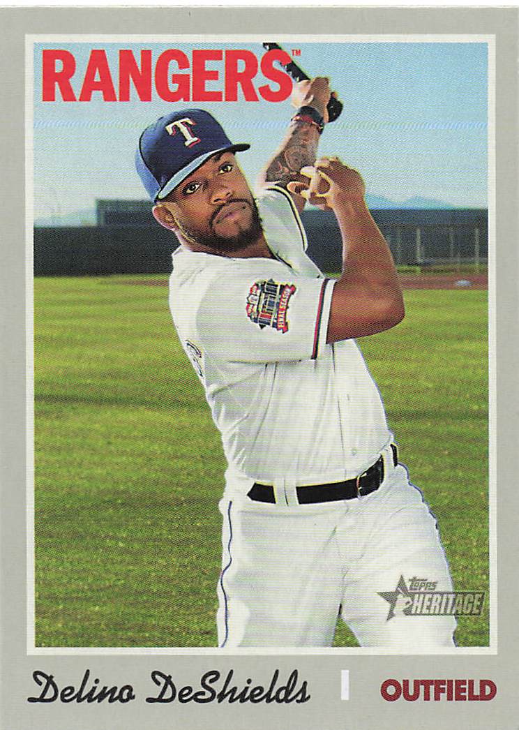 2019 Topps Heritage Baseball Delino DeShields #633