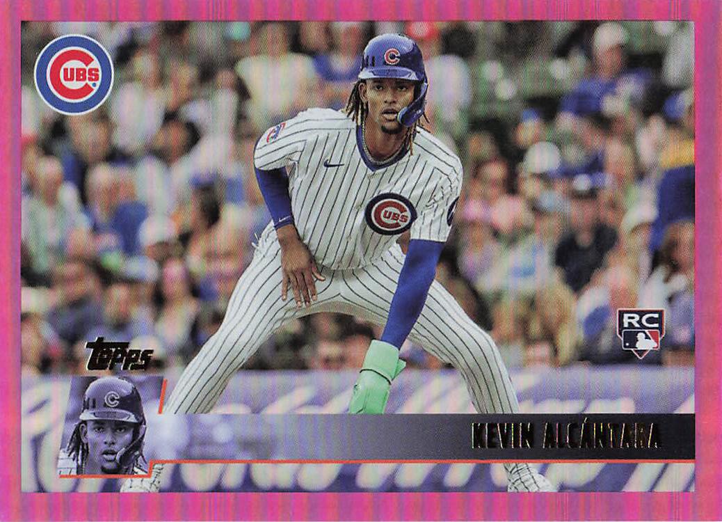 2025 Topps Archives Baseball Pink Foilboard Kevin Alcántara #101 Rookie