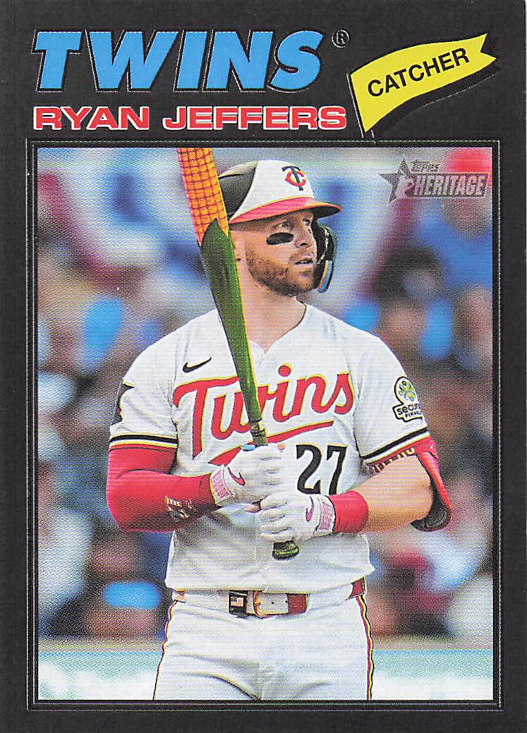 2026 Topps Heritage Baseball Dark Gray Ryan Jeffers #226
