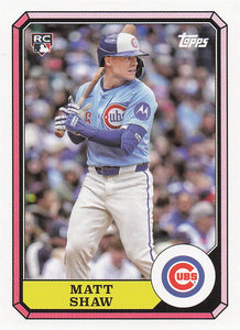 2025 Topps Archives 1987 Topps Boardwalk and Baseball Matt Shaw #87BB-25