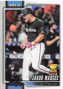 2026 Topps Baseball Jakob Marsee #37 Rookie
