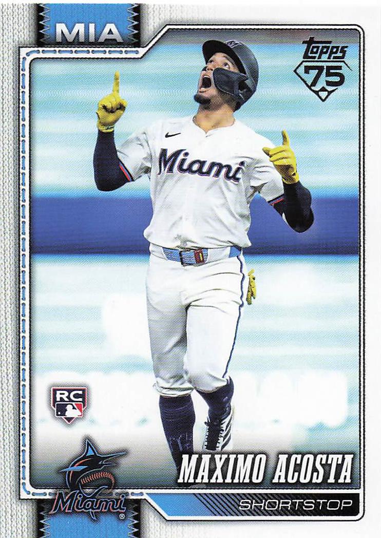 2026 Topps Baseball Maximo Acosta #172 Rookie