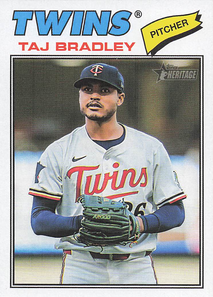 2026 Topps Heritage Baseball Taj Bradley #38