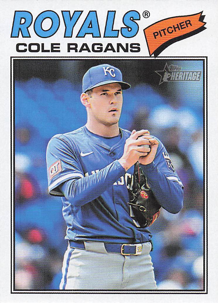 2026 Topps Heritage Baseball Cole Ragans #113