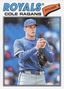 2026 Topps Heritage Baseball Cole Ragans #113