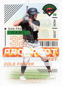 2024 Panini Prospect Edition Baseball Cole Foster #94