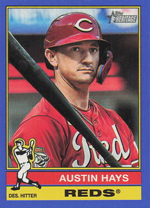 2025 Topps Heritage Baseball Dark Blue Border Austin Hays #617