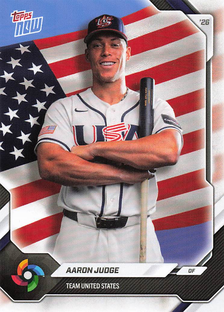 2026 Topps Now World Baseball Classic Team USA Baseball Aaron Judge #USA01