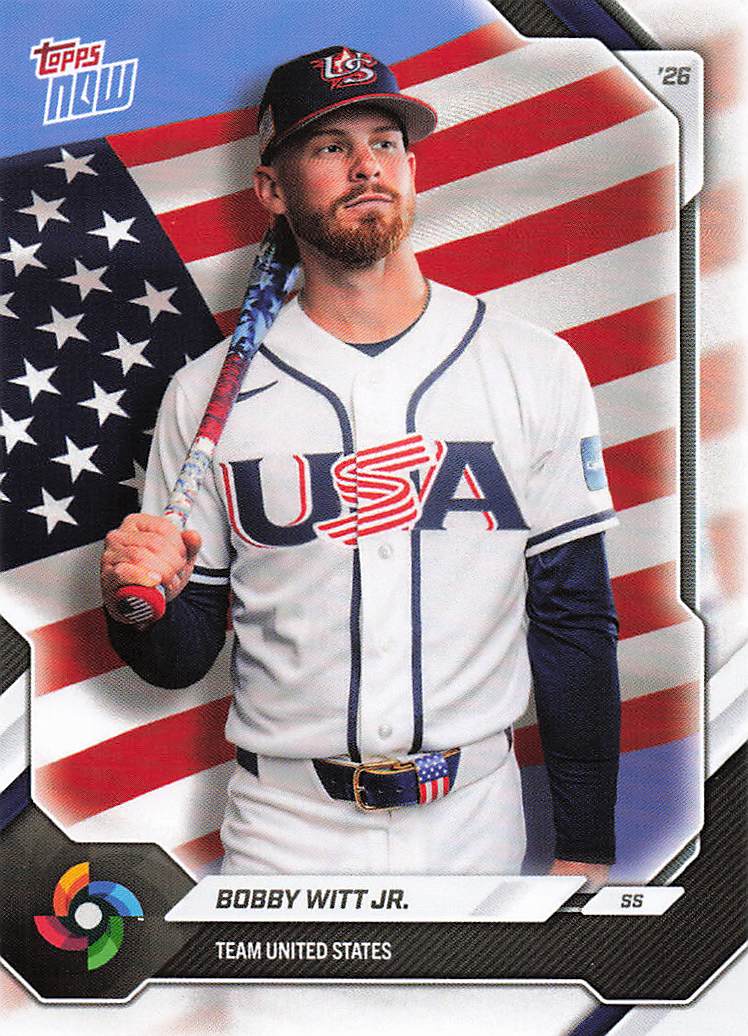 2026 Topps Now World Baseball Classic Team USA Baseball Bobby Witt Jr. #USA04