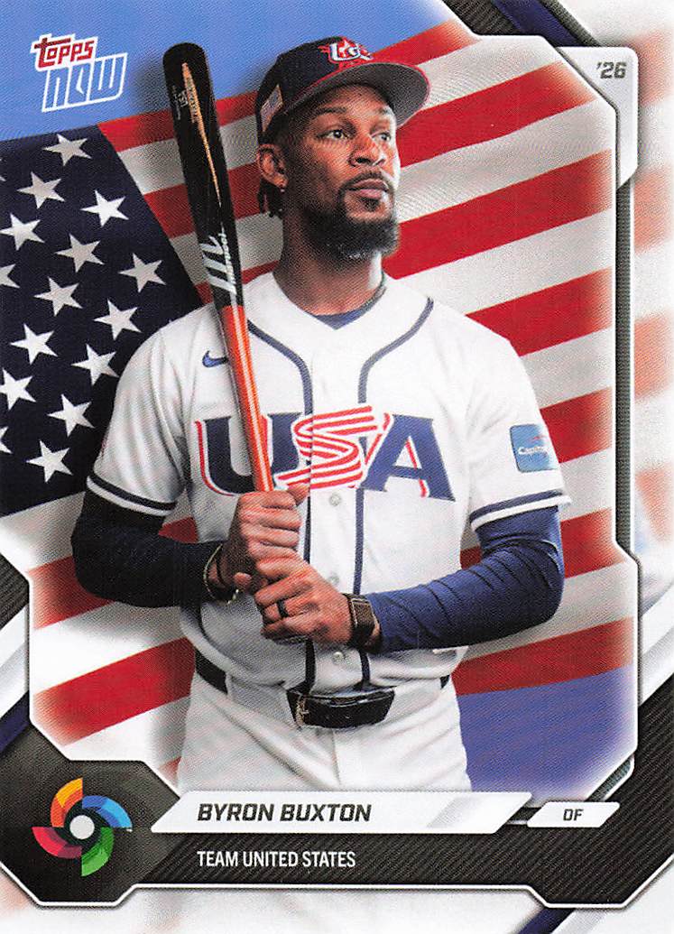2026 Topps Now World Baseball Classic Team USA Baseball Byron Buxton #USA09
