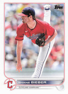 2022 Topps Baseball Shane Bieber #21