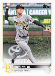 2022 Topps Baseball Hoy Park  #184 Rookie