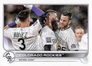 2022 Topps Baseball Colorado Rockies #222