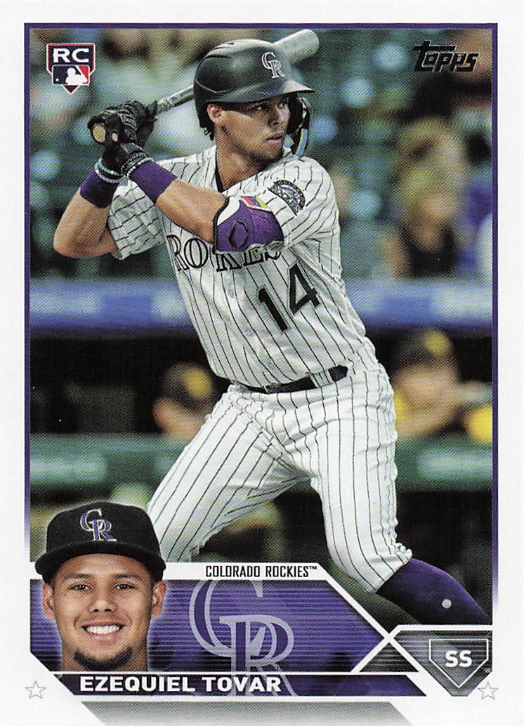 2023 Topps Baseball Ezequiel Tovar #651 Rookie