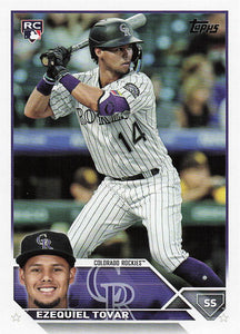 2023 Topps Baseball Ezequiel Tovar #651 Rookie