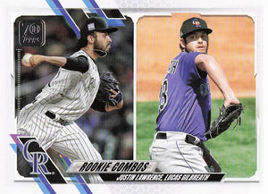 2021 Topps Update Baseball Justin Lawrence / Lucas Gilbreath RCOM, #US141 Rookie