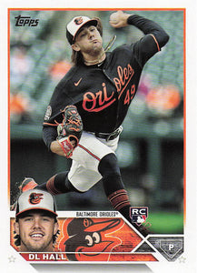 2023 Topps Baseball DL Hall #547 Rookie