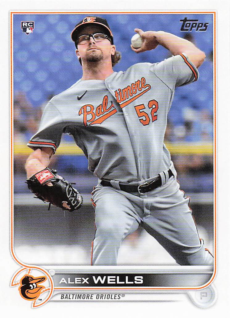 2022 Topps Baseball Alex Wells #118b Rookie
