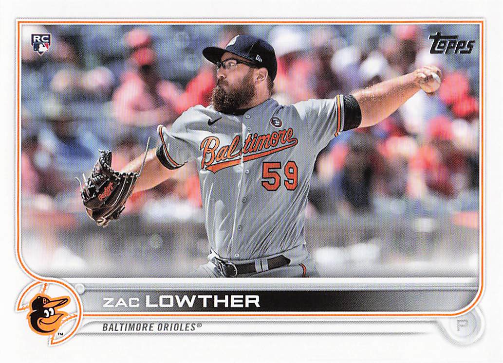 2022 Topps Baseball Zac Lowther #133 Rookie