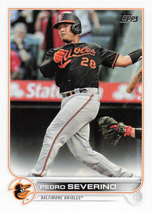2022 Topps Baseball Pedro Severino  #72