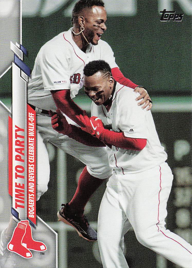 2020 Topps Update Time to Party (Rafael Devers / Xander Bogaerts) #U-273