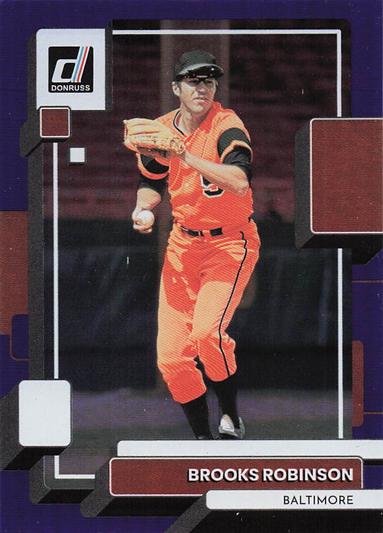 2022 Donruss Baseball Holo Blue Brooks Robinson #136