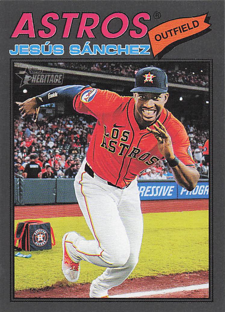 2026 Topps Heritage Baseball Dark Gray Jesús Sánchez #176