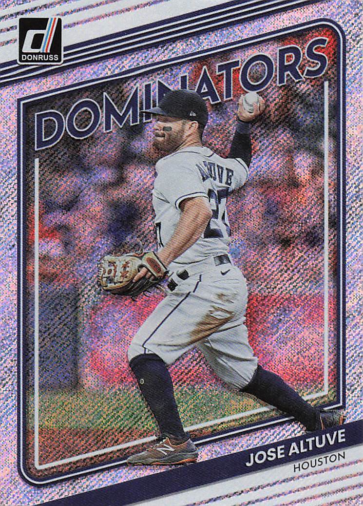 2022 Donruss Baseball Dominators Rapture Jose Altuve #D-7