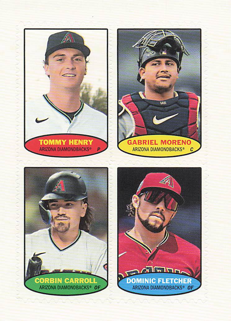 2023 Topps Heritage  Henry / Moreno / Carroll / Fletcher #74S