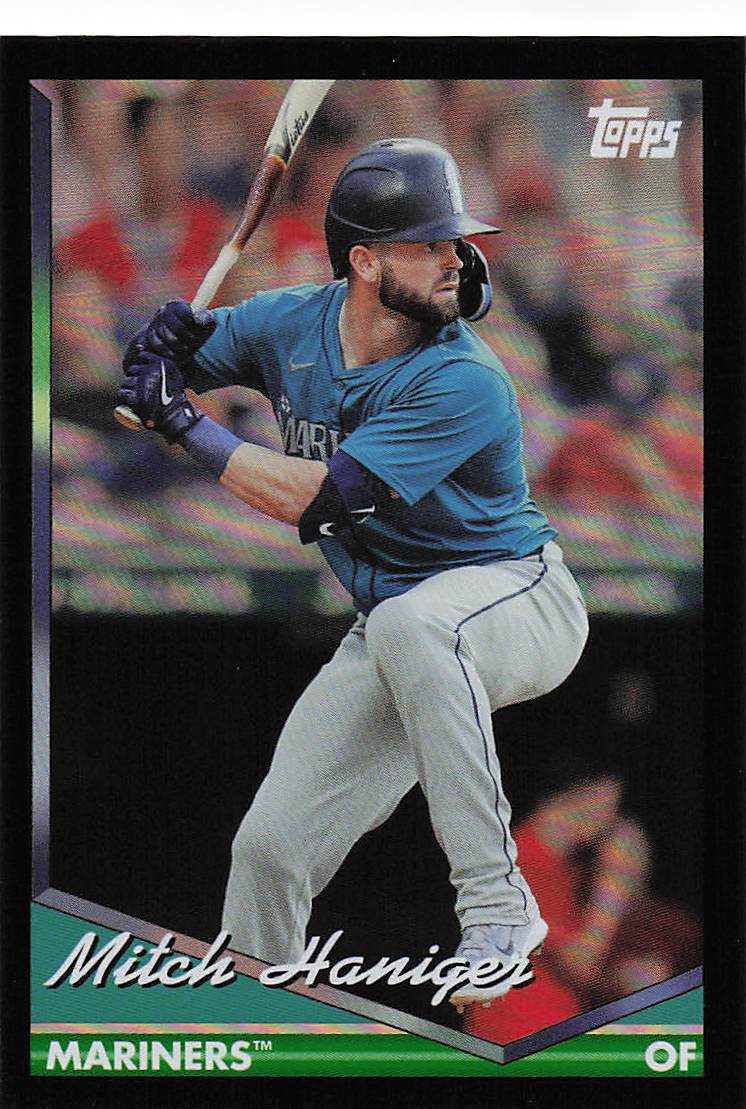 2024 Topps Archives Baseball Black Foilboard Mitch Haniger #253