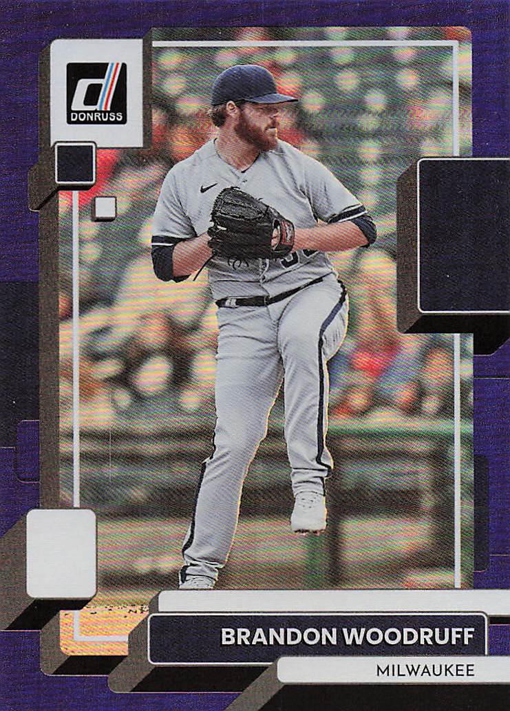 2022 Donruss Baseball Holo Blue Brandon Woodruff #181